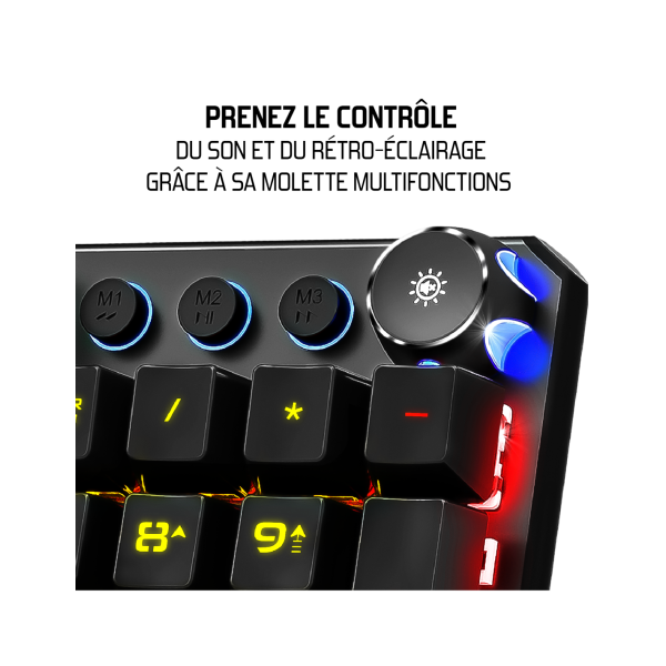 Clavier USB filaire gamer retroeclairage Mecanique*Spirit of Gamer CLA-XK400*