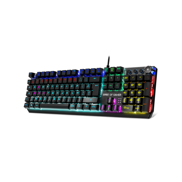 Clavier USB filaire gamer retroeclairage Mecanique*Spirit of Gamer CLA-XK400*