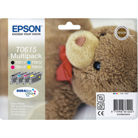 Epson Multipack T0615 - Cartouche d'impression - 1 x noir, jaune, cyan, magenta