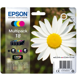Epson 18 Multipack - Cartouche d'impression - 1 x noir, jaune, cyan, magenta