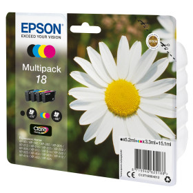 Epson 18 Multipack - Cartouche d'impression - 1 x noir, jaune, cyan, magenta