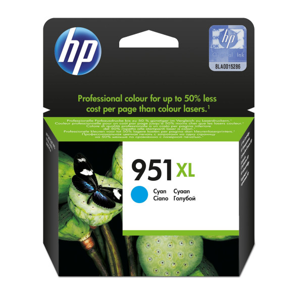 HP 951XL - à rendement élevé - cyan - original - cartouche d'encre