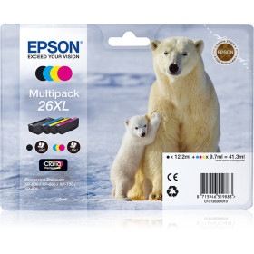 Epson 26XL Multipack - Pack de 4 - noir, jaune, cyan, magenta - original