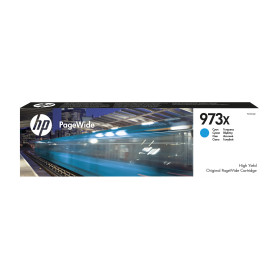 HP 973X - a rendement eleve - Cyan - originale - PageWide - cartouche d encre