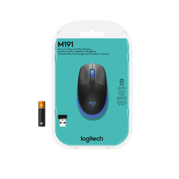Logitech M190 - souris - bleu * 910-005907 *