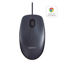 Souris optique fil USB -Logitech B100 noir * 910-003357 *