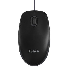 Souris optique fil USB -Logitech B100 noir * 910-003357 *