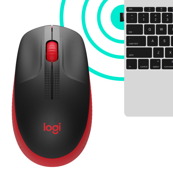 Logitech M190 - souris - rouge * 910-005908 *