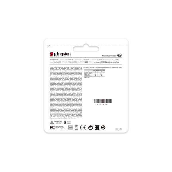 Kingston DataTraveler 70 - clé USB - 128 Go USB-C 3.2 * DT70 128GB *