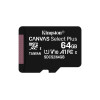 Carte Mémoire micro SD 64Go Canvas select plus +adapt SD* Kingston  SDCS2 64GB *
