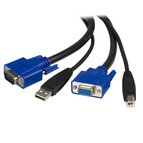 StarTech.com Câble pour Switch KVM VGA avec USB 2 en 1 - 1.80m *SVUSB2N1_6 *