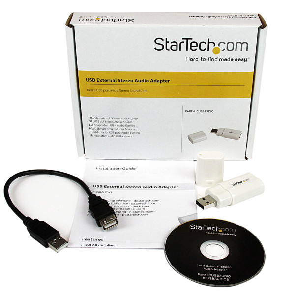 StarTech.com Carte son externe USB vers audio stéréo * ICUSBAUDIO *