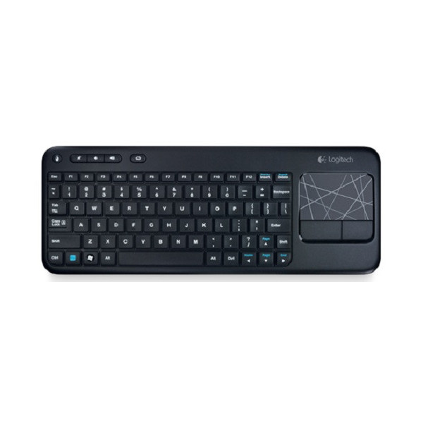 Logitech Wireless Touch K400 - Clavier + Touchpad - 2.4 GHz - francais noir