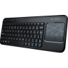 Logitech Wireless Touch K400 - Clavier + Touchpad - 2.4 GHz - francais noir