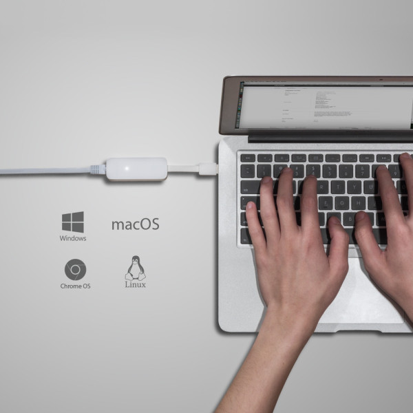 Adaptateur USB 3.0 Ethernet Gigabit, 1 port USB 3.0 + 1 port Ethernet * UE300 *