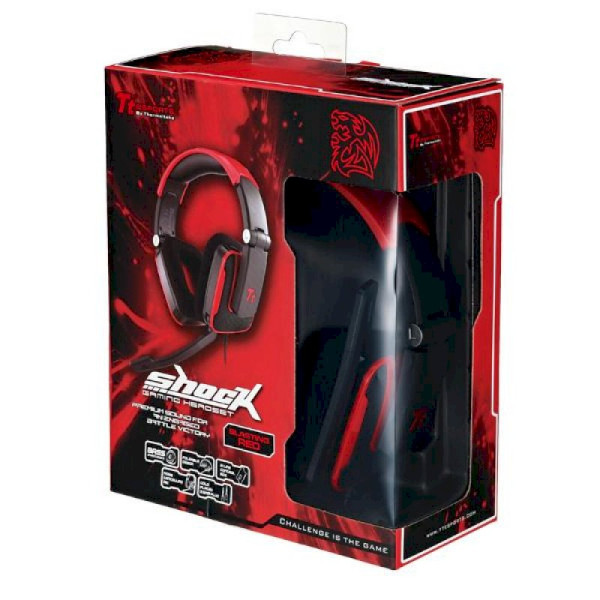 Casque Micro Ttesports by Thermaltake SHOCK Blasting Red jack *HT-SHK002ECRE*