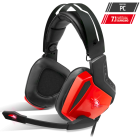 Casque Micro  XPERT-H100 rouge USB 7.1 *Spirit Of Gamer MIC-XH100*