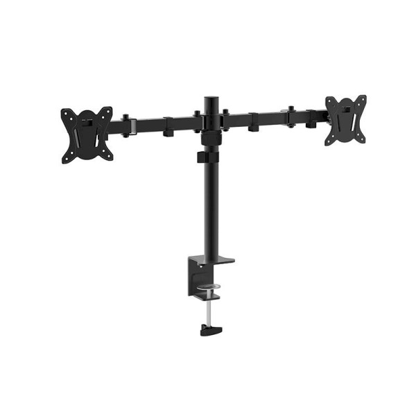 Support écran double bras noir - 13-27 max 8kg * 9011140 *
