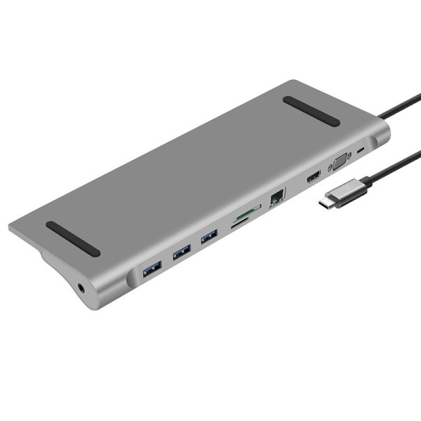 Station d'accueil HUB USB-C 10 en 1 Heden * 0-HUBUSBC10PORT*