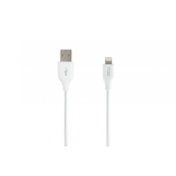 Cable USB -  lightning Blanc boite  cable 1M * DCU 34101290 *