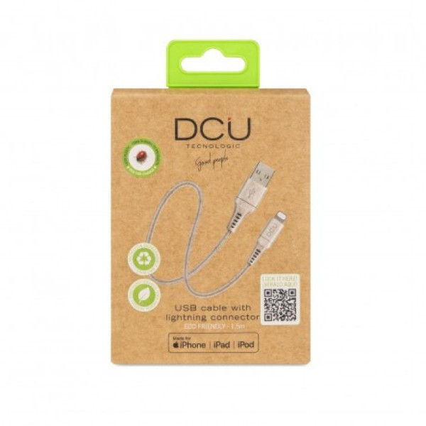 Câble Lightning pour iPhone/iPad ECO Friendly 1.5m * DCU 34101201 *