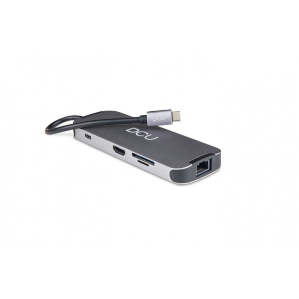 Station USB C : 3xUSB 3.0 + RJ45 + Carte SD + HDMI + PD + Jack 3.5 *DCU 391166*