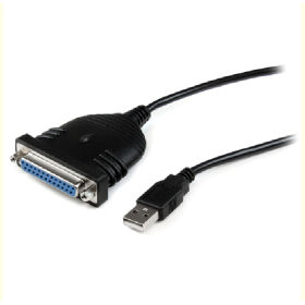 StarTech.com Câble Adaptateur de 1.80m USB vers 1 Port Parallèle DB25 pour Impri