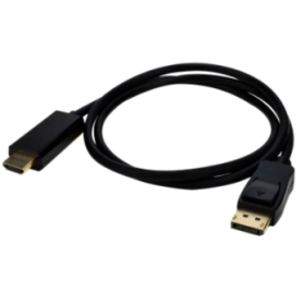 Cordon DisplayPort 1.4 M vers HDMI 2.0 M - AWG32 - Noir - 2m * 9990220 *