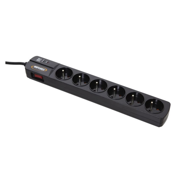 Prise Parasurtenseur - 6 Prises FR * S6 Black Line II 61296 *