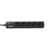 Prise Parasurtenseur - 5 Prises FR * S5 Black Line II  61295*
