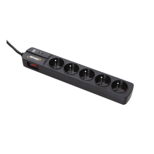 Prise Parasurtenseur - 5 Prises FR * S5 Black Line II  61295*