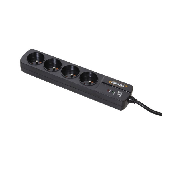 Prise Parasurtenseur - 4 Prises FR * S4 Black Line II   61294*