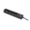 Prise Parasurtenseur - 4 Prises FR * S4 Black Line II   61294*