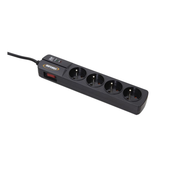 Prise Parasurtenseur - 4 Prises FR * S4 Black Line II   61294*