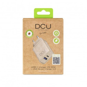 Chargeur ECO Friendly USB-C PD20W + USB QC 3.0 18W * DCU 37300715 *