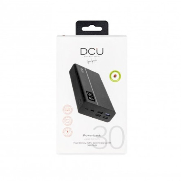 Power Bank 4 Sorties USB PD 20W+ charge 22.5W 30000mAh  * DCU 34155030 *