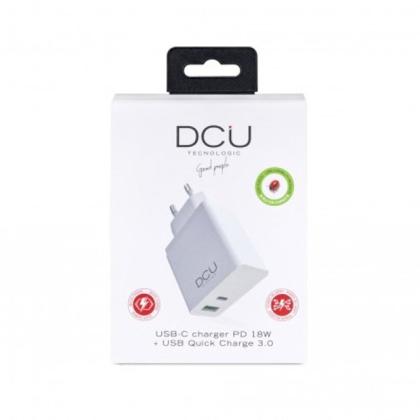 CHARGEUR USB TYPE C PD 18W + USB QC 3.0    * DCU 37300710 *