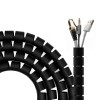 Organisateur de Cable en spirale 25mm - 2M noir * A151-0604 *