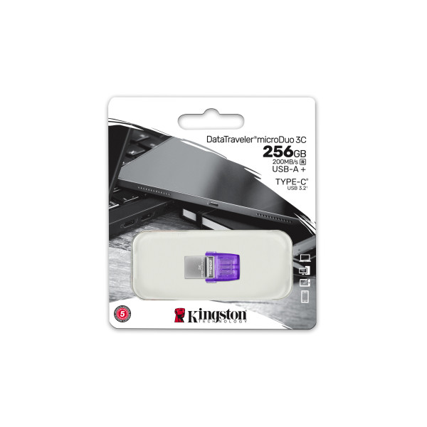 Kingston DataTraveler microDuo 3C - clé USB - 128 Go * DTDUO3CG3 128GB *