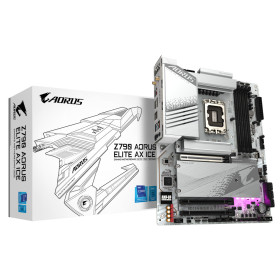 GIGABYTE Z790 AORUS ELITE AX ICE LGA1700  M.2 Z790 DDR5 proc serie12 13 14 Blanc