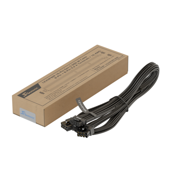 Cable PCIe 5.0 noir * Seasonic 12VHPWR *