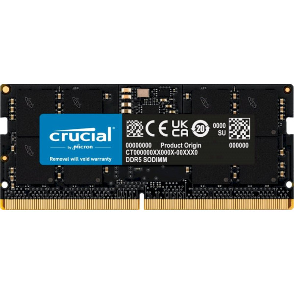 Mémoire SODIMM DDR5 -4800 16Go * Crucial CT16G48C40S5  *