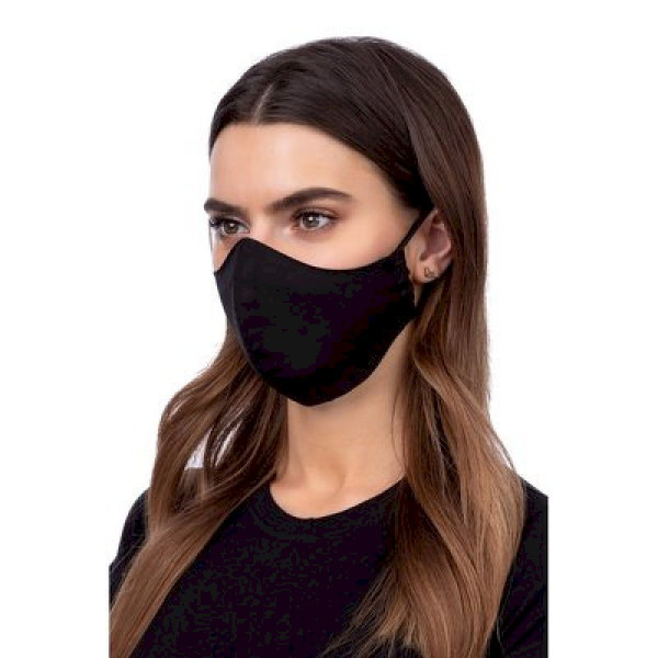 Masque profilé 100% Coton Adulte Noir