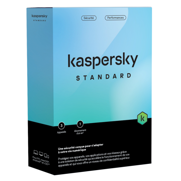 Kaspersky Standard 1dev 1y mini bs noCD FR * KL1041F5AFS *