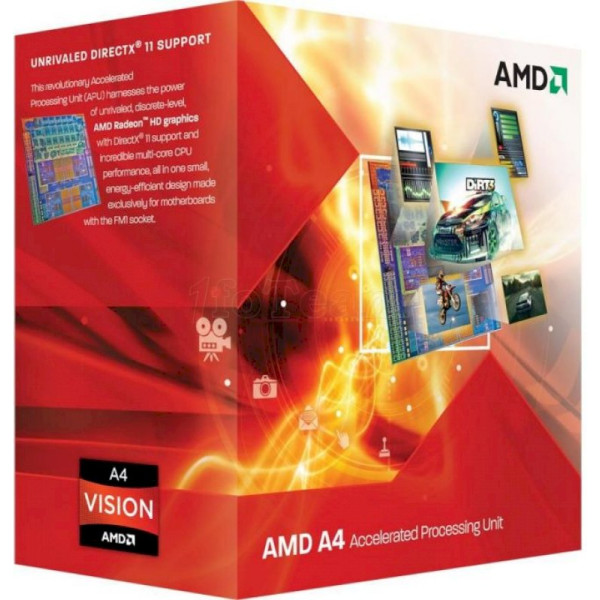 Processeur AMD A4-3400 2.7GHZ SKT FM1 L2 1MB 65W BOX