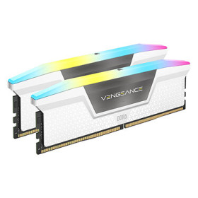 Mémoire DDR5 6000 2 x 16Go Blanc* CORSAIR Vengeance RGB Pro CMH32GX5M2E6000C36W*