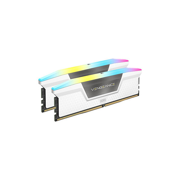 Mémoire DDR5 6000 2 x 16Go Blanc* CORSAIR Vengeance RGB Pro CMH32GX5M2E6000C36W*