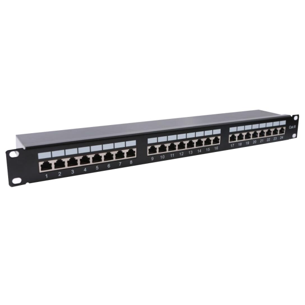Panneau 19 1U  KeyStone 24 ports avec noyaux cat 6 FTP  Rj45 8062472 + pince