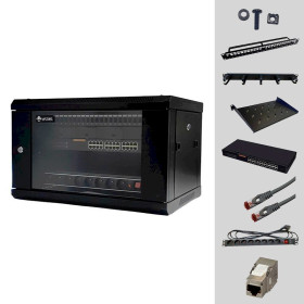 UPTEC - Solution coffret full Gigabit 19 6U équipé 24P Cat 6a * 8064317 *