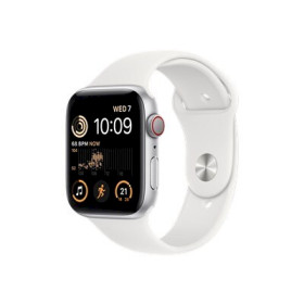APPLE WATCH SE GPS+CELL 44MM SILVER ALU WHITE SPORT BAND R *MNQ23NF/A*